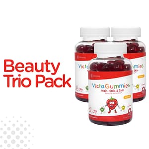 VictaGummies Hair, Nails & Skin x3 – Beauty Trio Pack