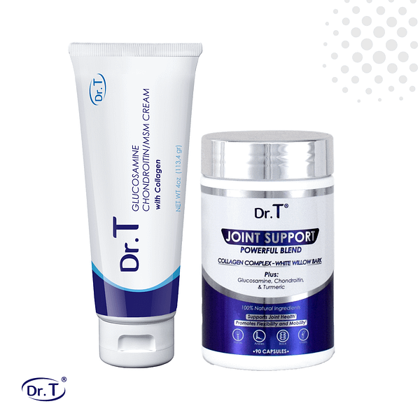 Dr. T Joint Support + Glucosamine Cream Bundle